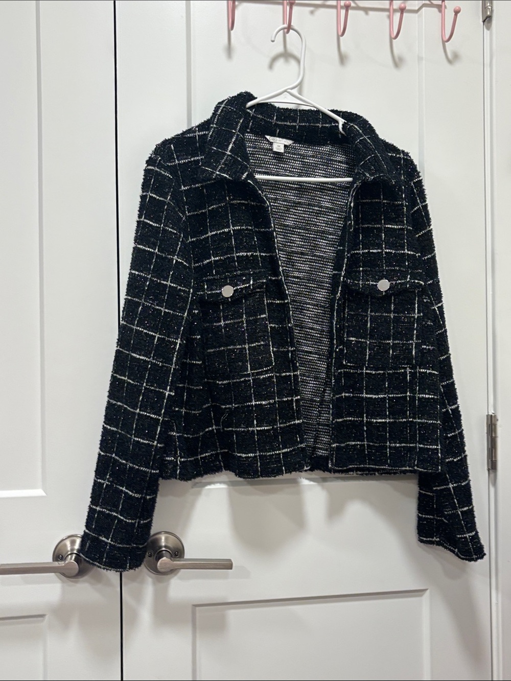 Cato Black Windowpane Tweed Jacket